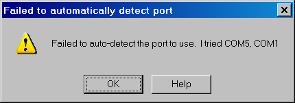 Failed to autodetect port
